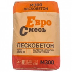 Сухая смесь Пескобетон М-300 ЕвроСмесь 40 кг